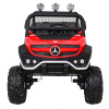 Mercedes Benz Unimog dla dzieci Terenowy Czerwony + Napęd 4x4 + Pilot + Bagażnik + Wolny Start + MP3 LED